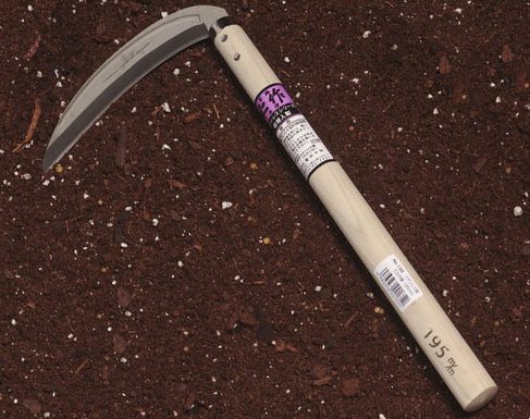 Nisaku Japanese sickle cutting grass